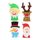 Machen Sie Ihren eigenen Filzfinger Pops Weihnachten, 4st. - afbeelding 5