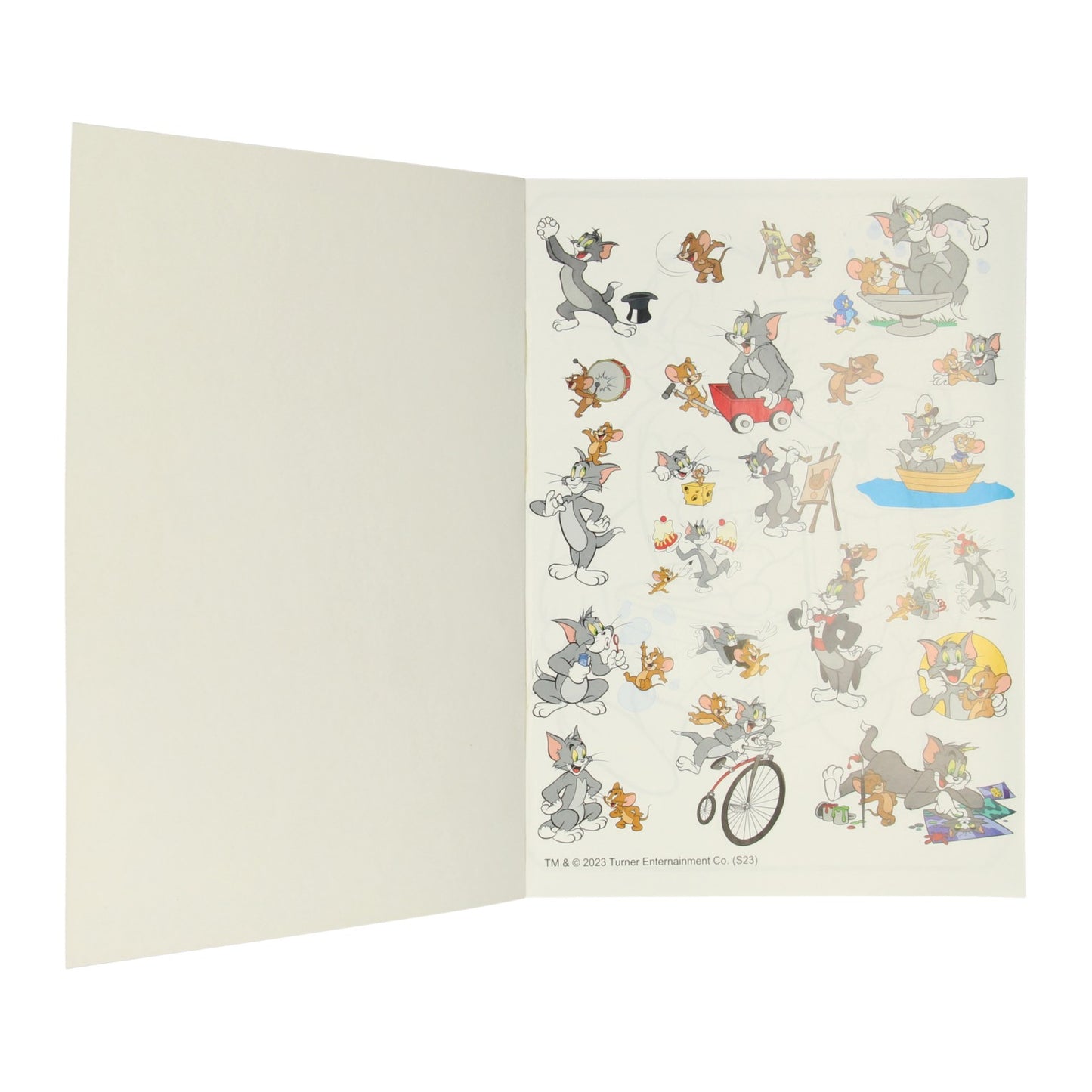 Warner Bros Colorbook Tom Jerry mit Aufklebern
