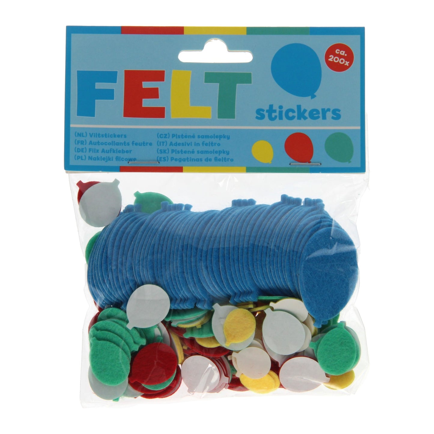 Gewinnt Holland fühlte Aufkleber Luftballons, 200st.