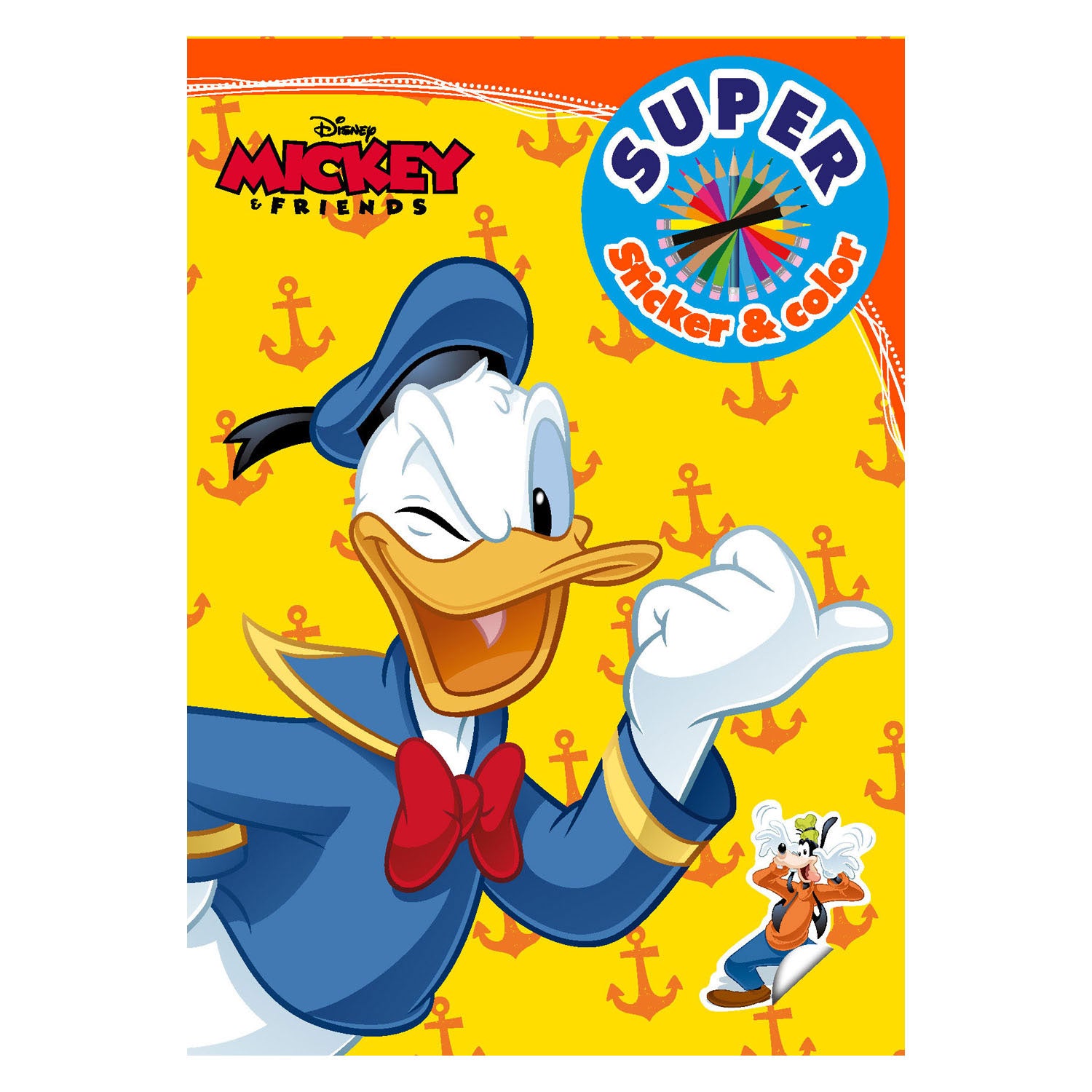 Buch Specials Nederland BV Mickey Friends Super Sticker Farbbuch Buch