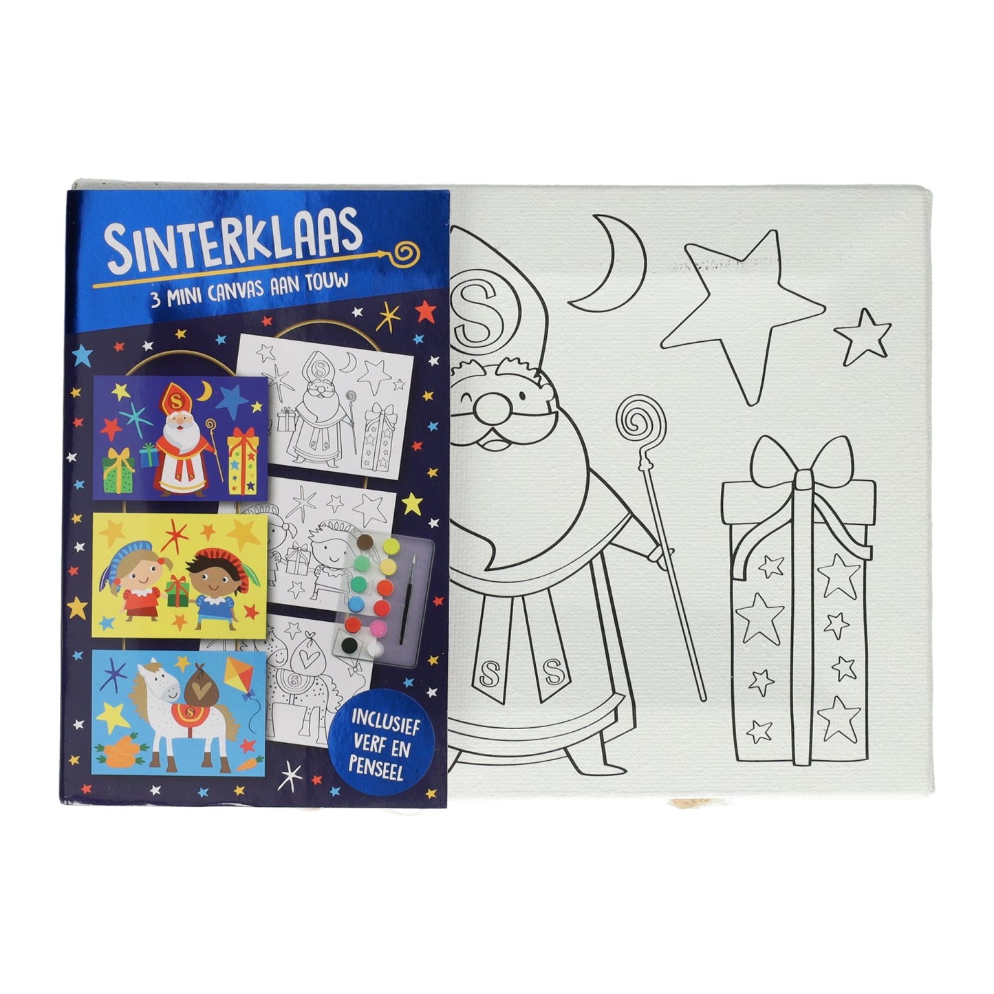 Canvas Collage Sinterklaas Lack -Set, 3st.