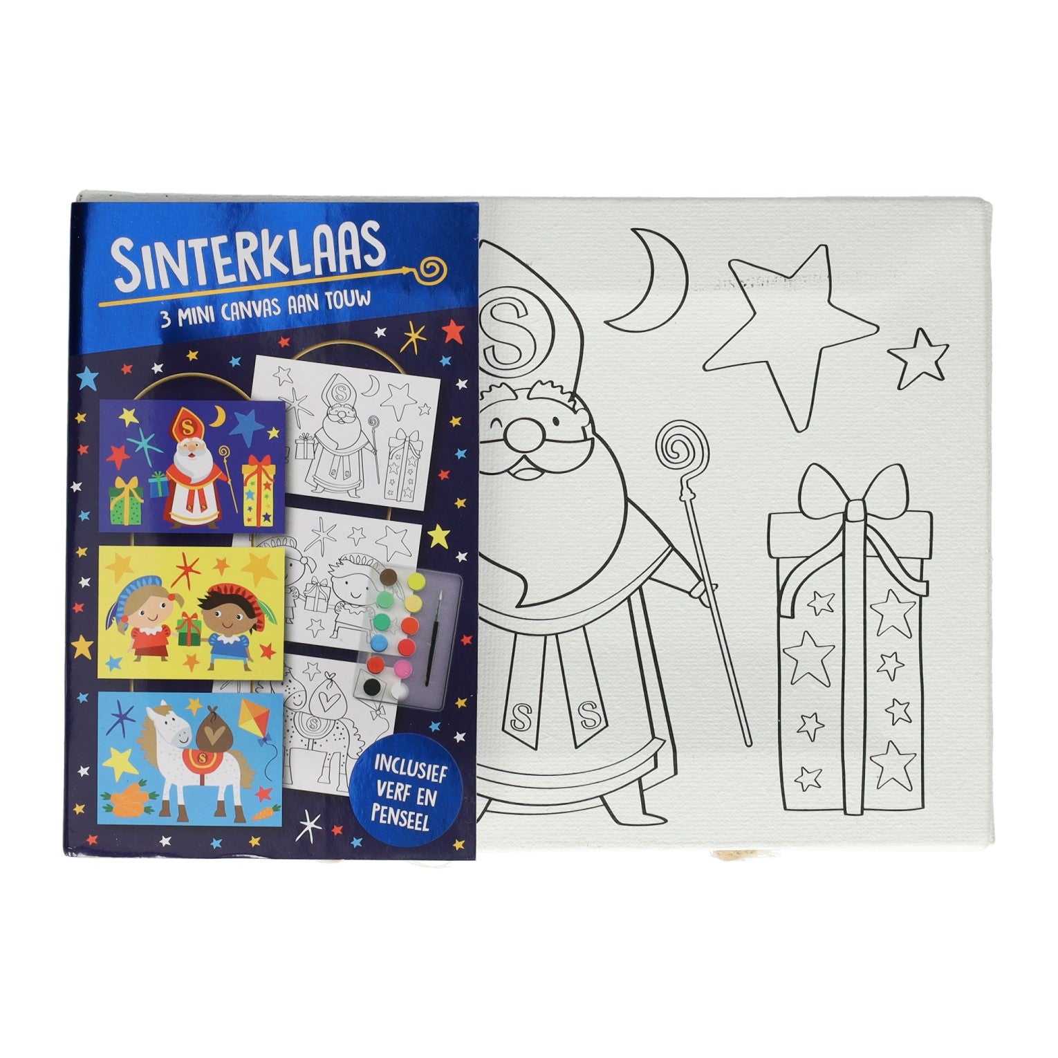 Canvas Collage Sinterklaas Lack -Set, 3st.