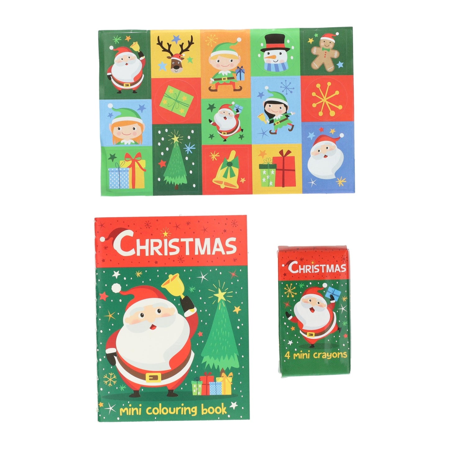 Set Set Weihnachten Farbset mit Kehlern und Aufklebern