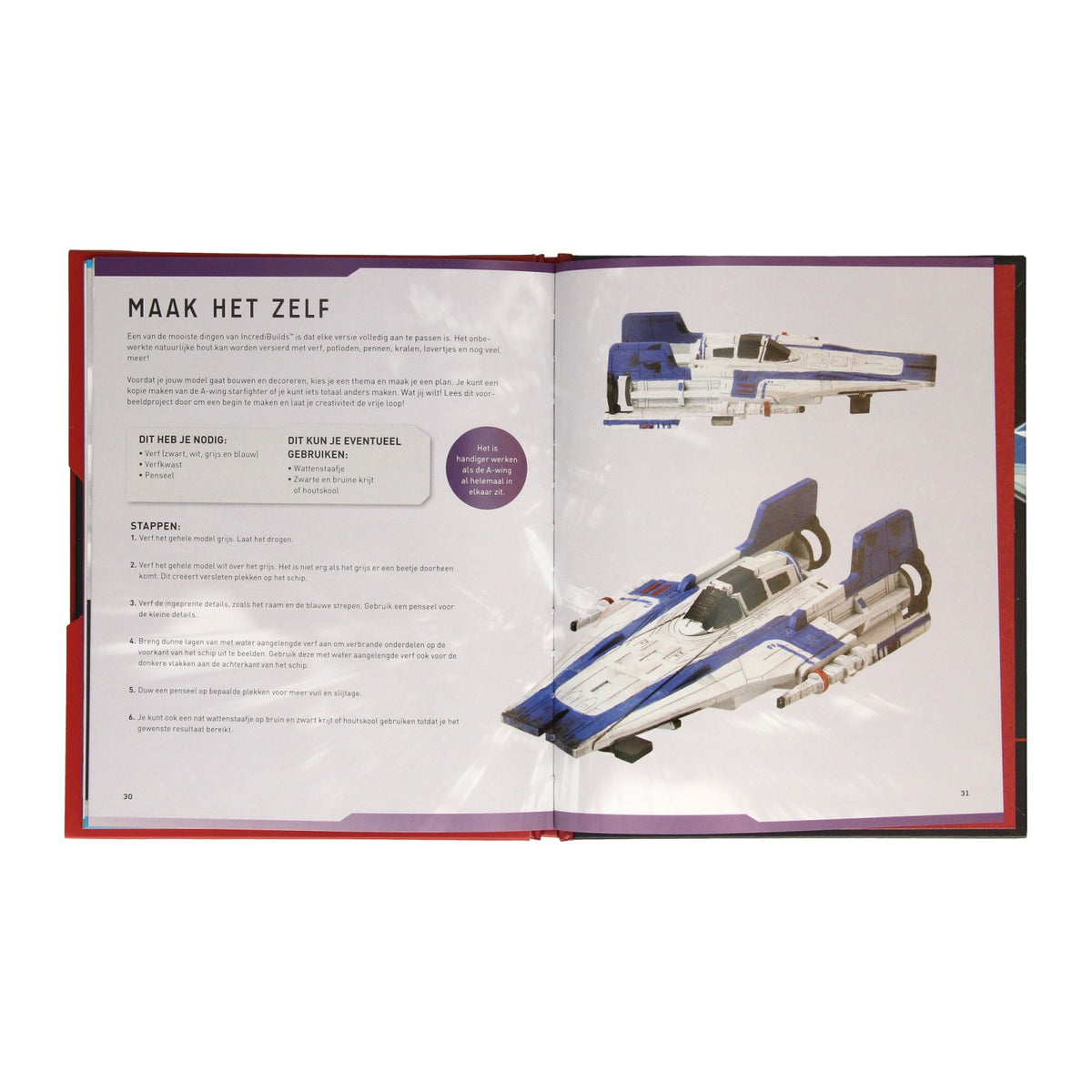 Gewinnt Holland Star Wars A-Wing Deluxe-Buch mit Holzgebäudemodell