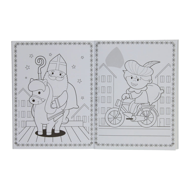 Buchspezialitäten Niederlande, z. B. Sinterklaas-Malbuch mit Aufklebern