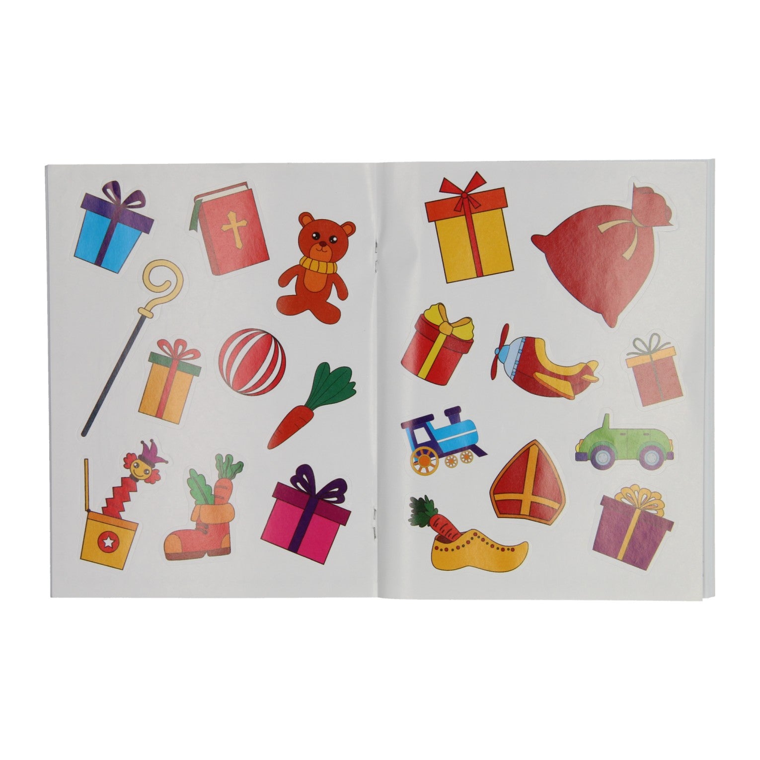 Buchspezialitäten Niederlande, z. B. Sinterklaas-Malbuch mit Aufklebern