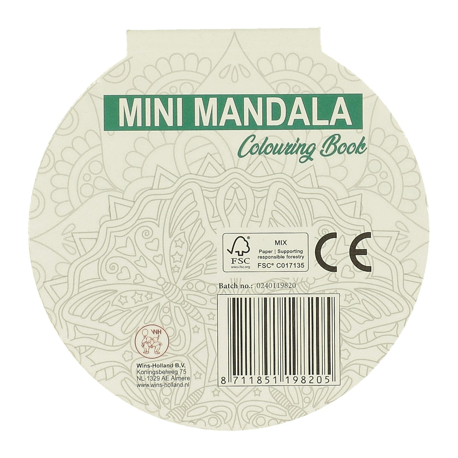 Gewinnt Holland Mini Mandala Farbbuch Runde