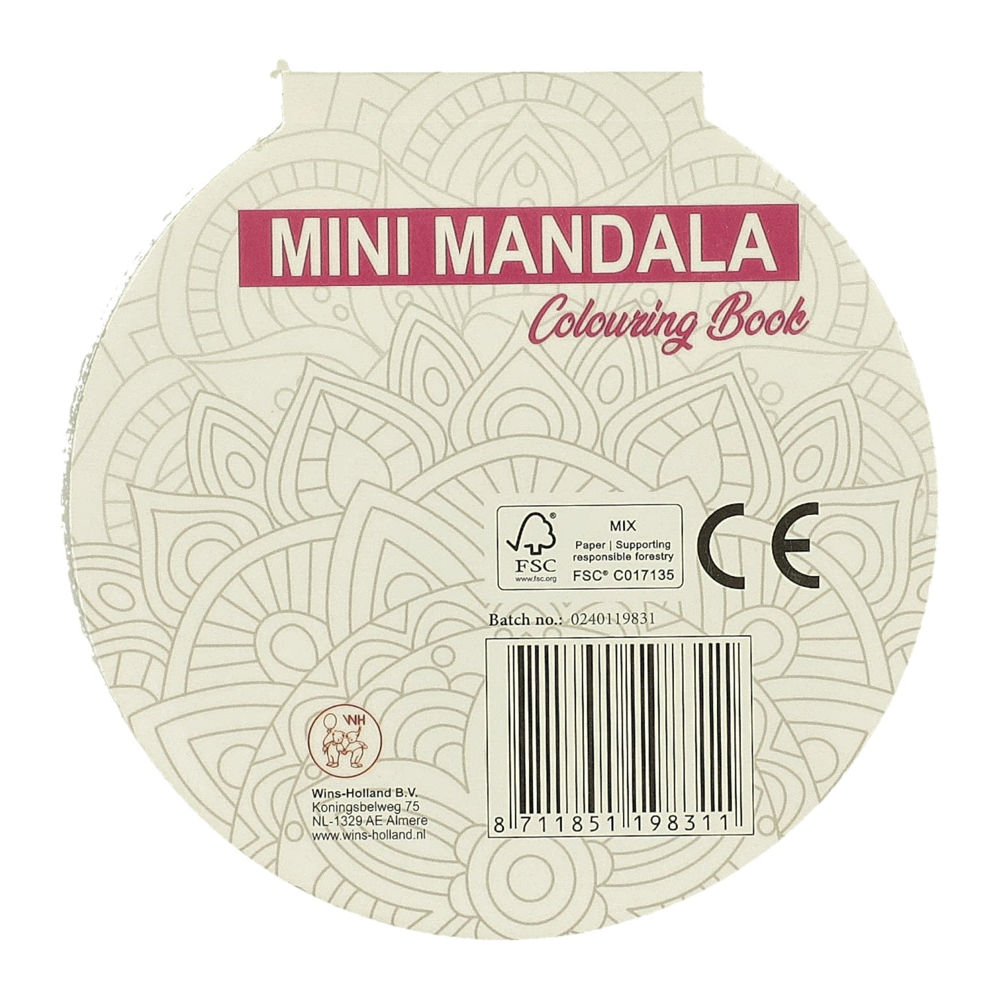 Gewinnt Holland Mini Mandala Farbbuch Runde