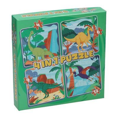 Gewinnt Holland Pluzzle 4in1 Dino, 12st.