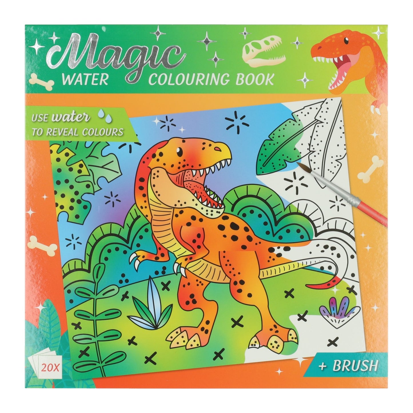 Gewinnt Holland Magic Aquarell-Farbblock-Dino