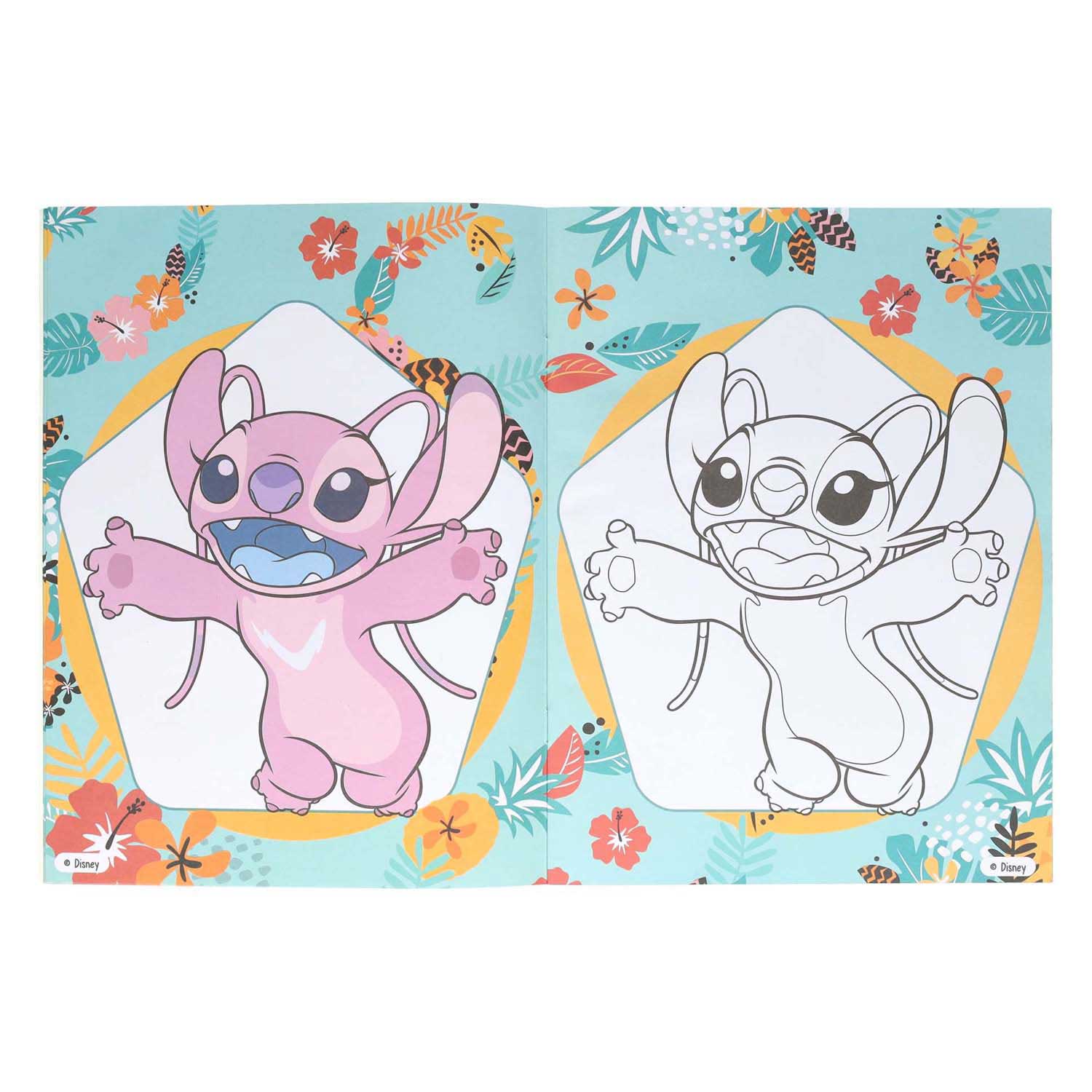 Intro Stitch Multicolor -Farbbuch mit 32 -Seiten -Apos; S