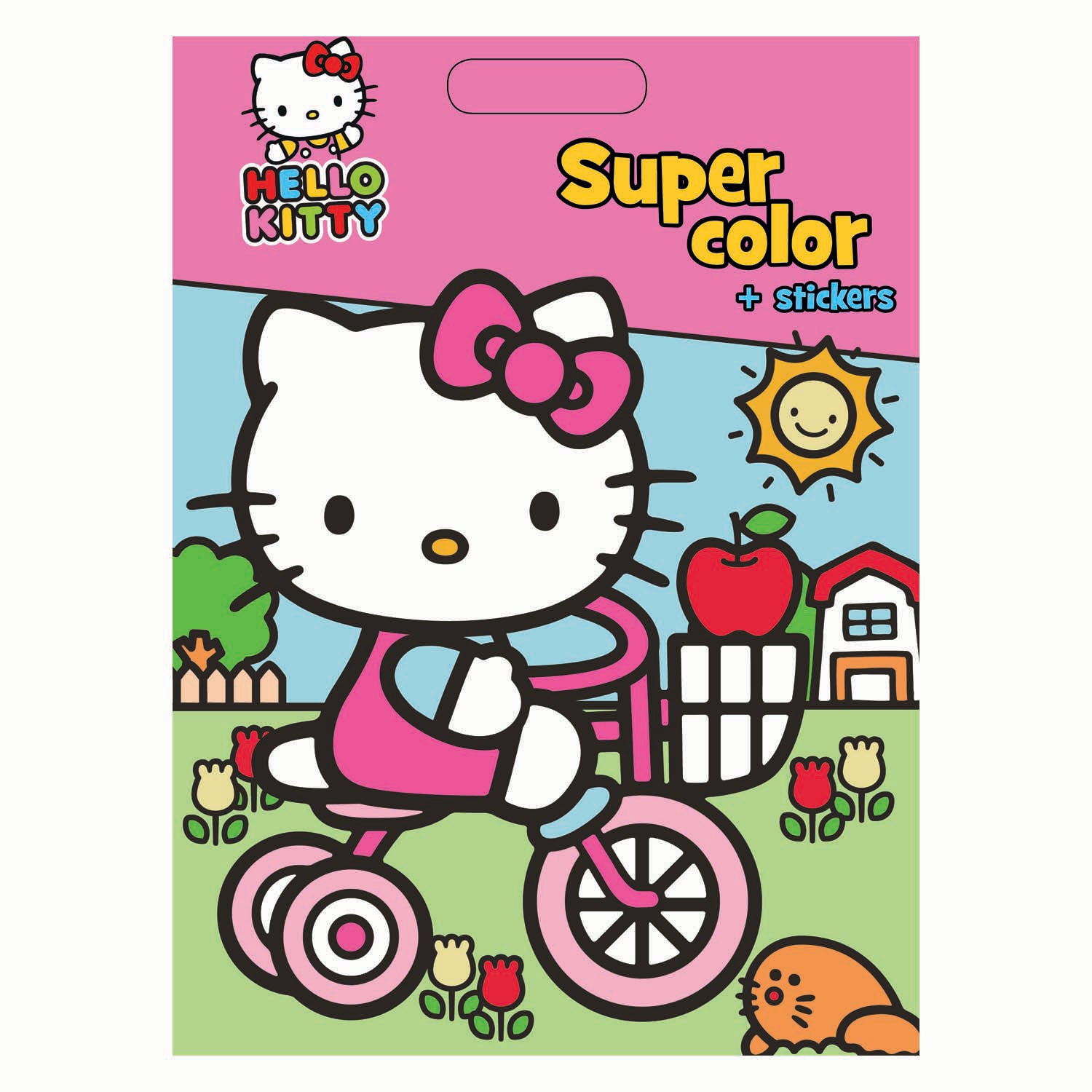 Buchen Sie Sonderangebote in den Niederlanden, z. B. „Hello Kitty“-Malbuch und Aufkleber