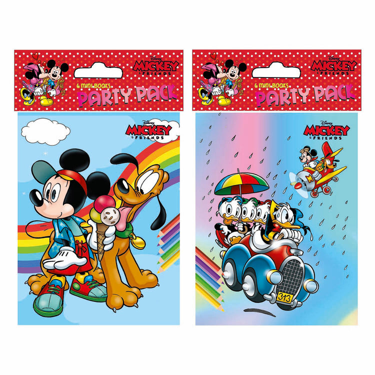 Buch-Specials Niederlande bv Disney Party-Malbücher Mickey, 6-tlg.