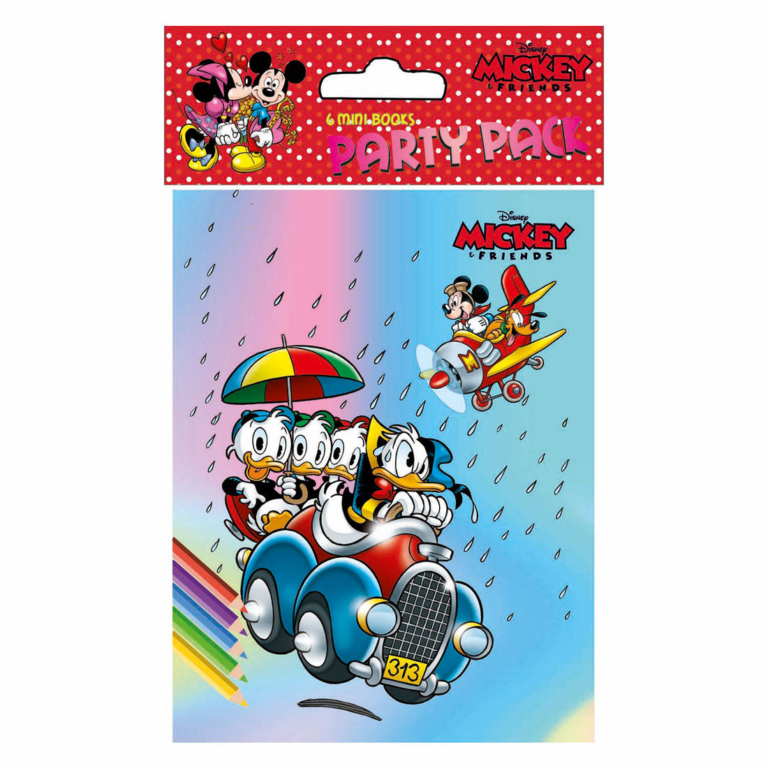 Buch-Specials Niederlande bv Disney Party-Malbücher Mickey, 6-tlg.