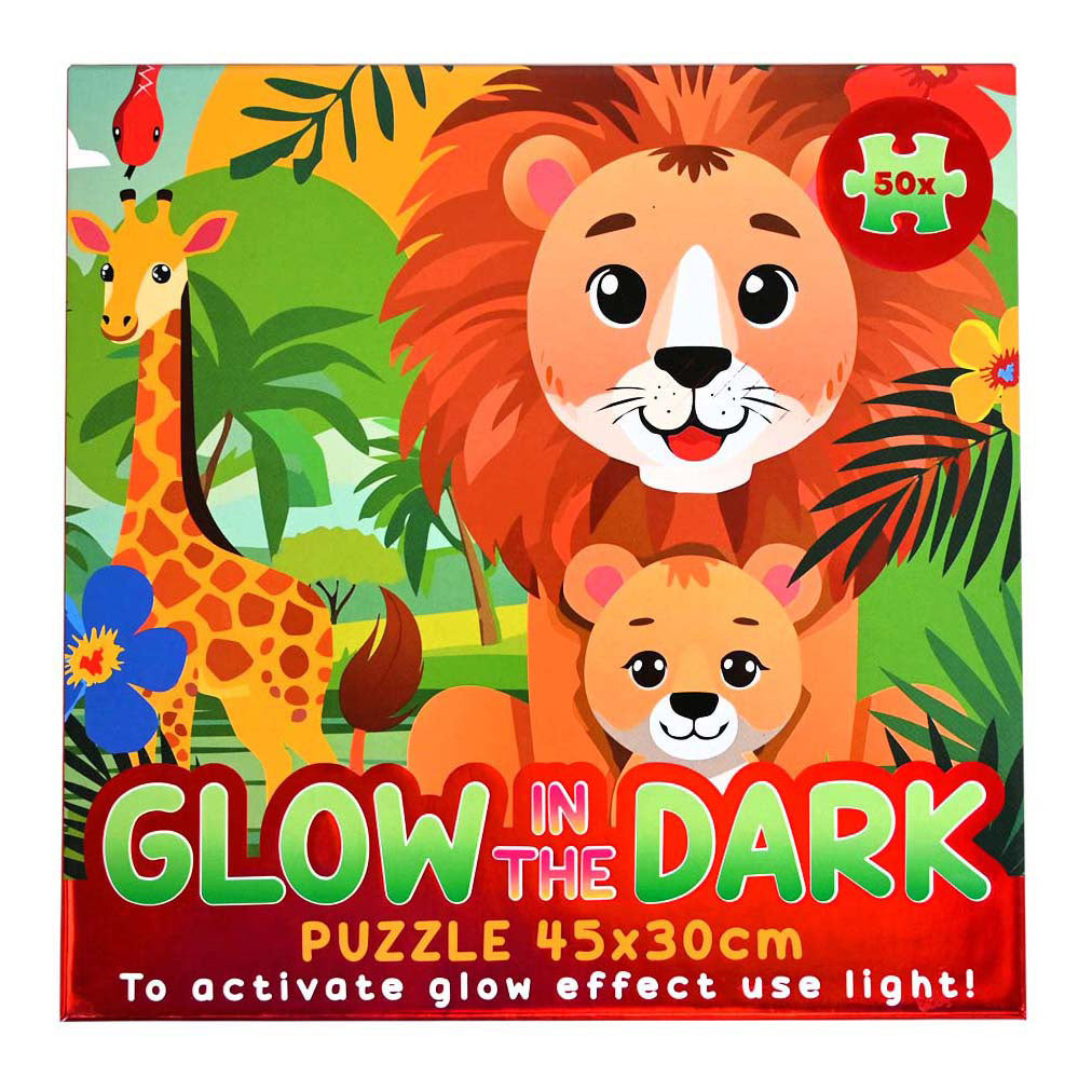 Wins Holland Glow in the Dark Puzzle-Dschungel – 50 Teile.