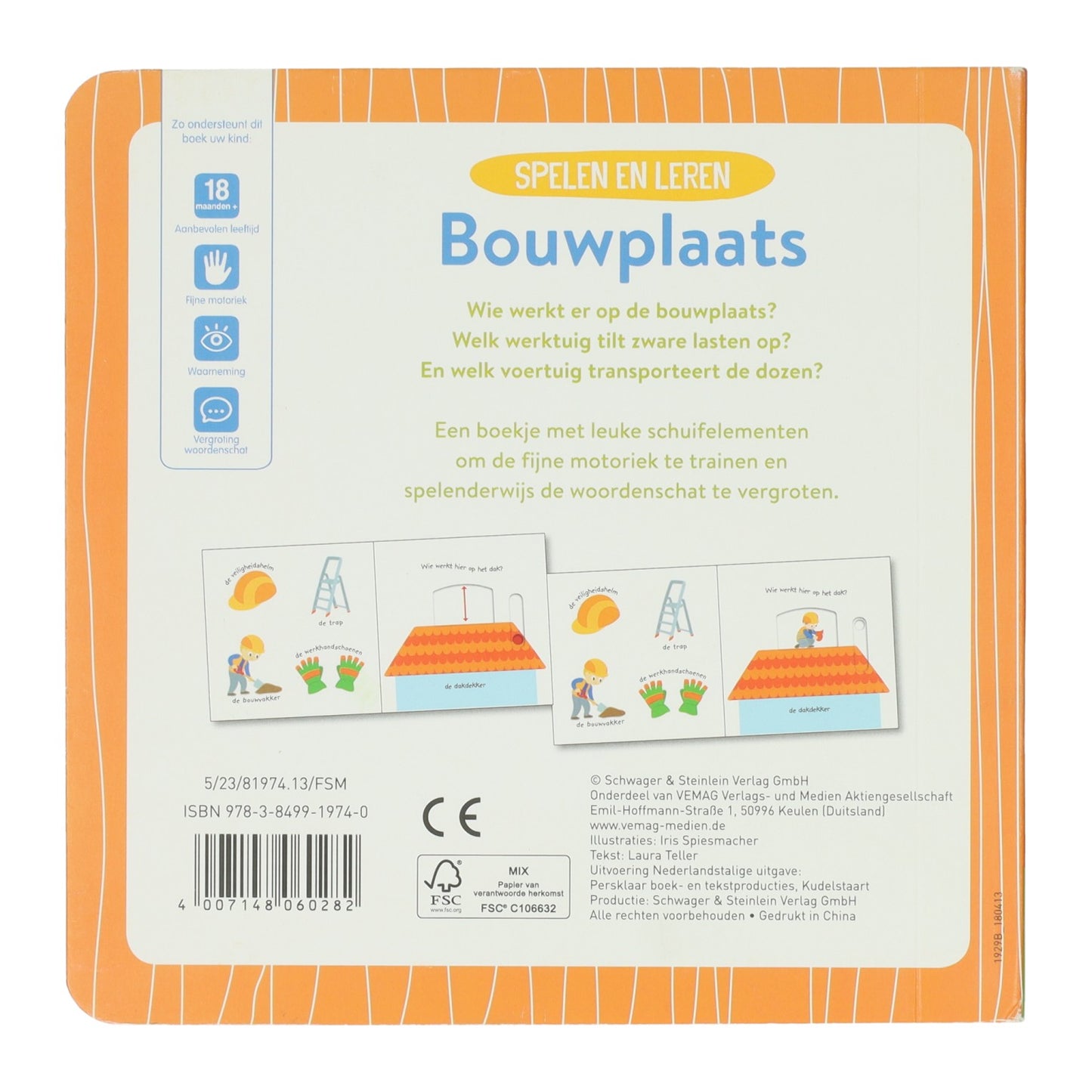 Wins Holland-Diabuch aus Pappe – Spielen und Lernen auf der Baustelle