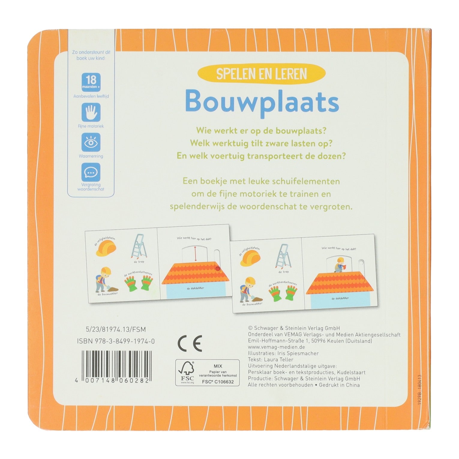 Wins Holland-Diabuch aus Pappe – Spielen und Lernen auf der Baustelle