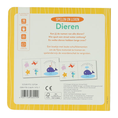 Wins Holland Schiebebuch aus Pappe – Tiere spielen und lernen