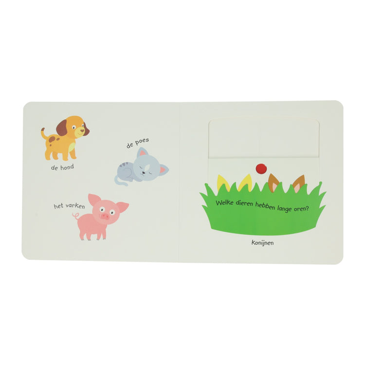 Wins Holland Schiebebuch aus Pappe – Tiere spielen und lernen