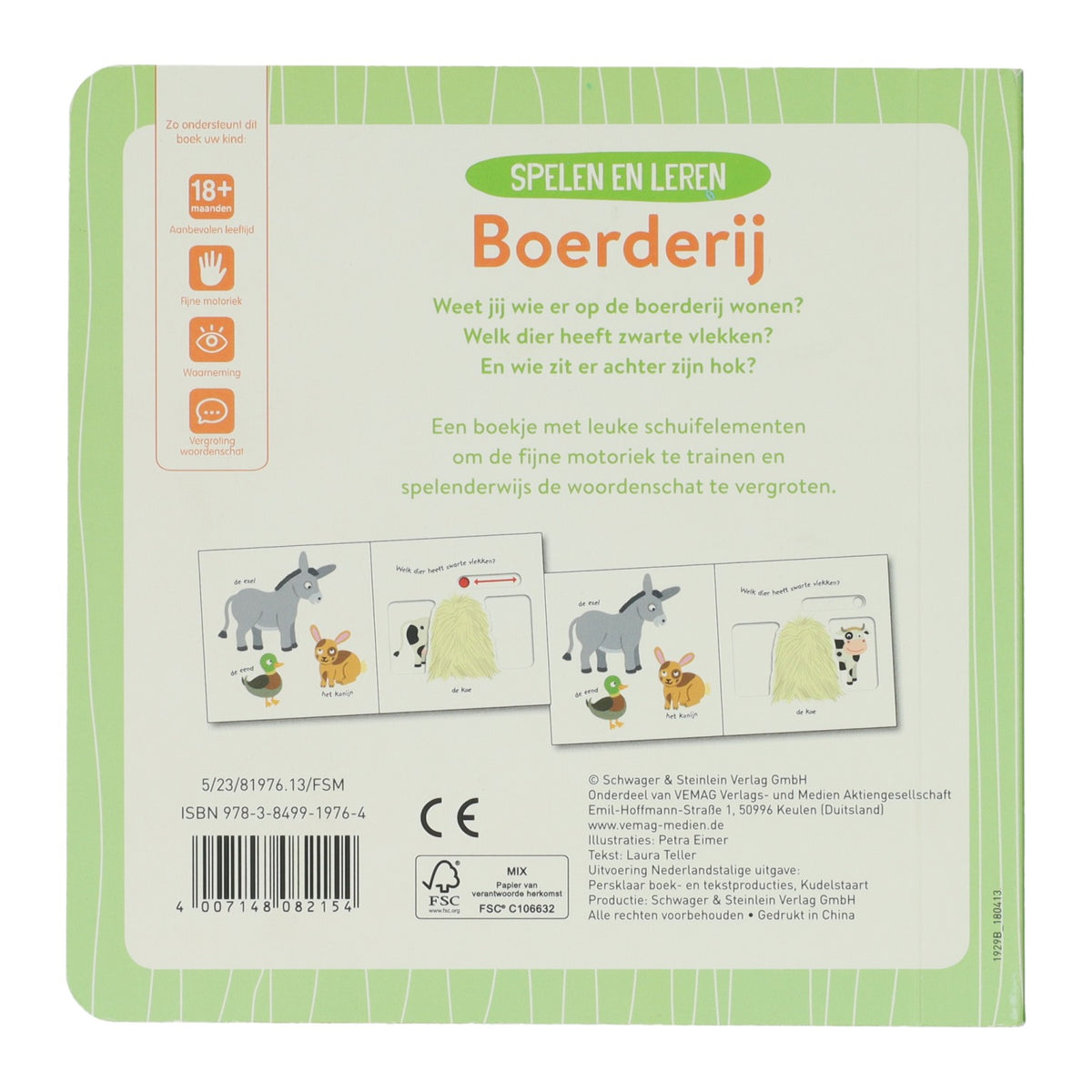 Wins Holland-Diabuch aus Pappe – Spielen und Lernen auf dem Bauernhof