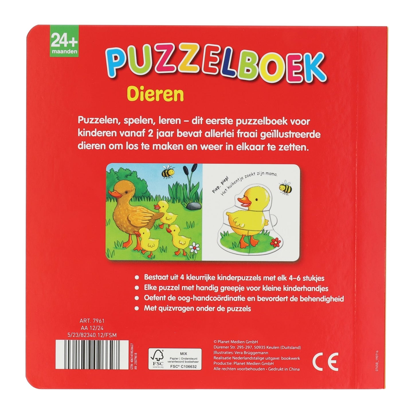 Gewinnt Holland Puzzle Book Animals - 4 Rätsel