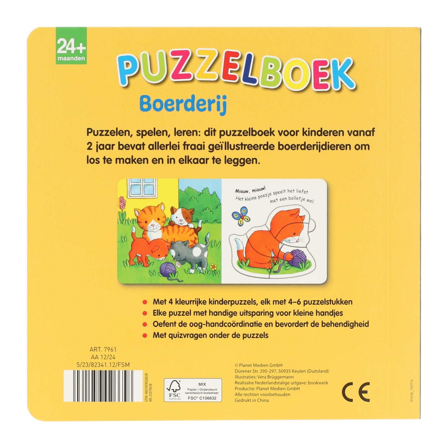 Gewinnt Holland Puzzle Book Farm - 4 Rätsel