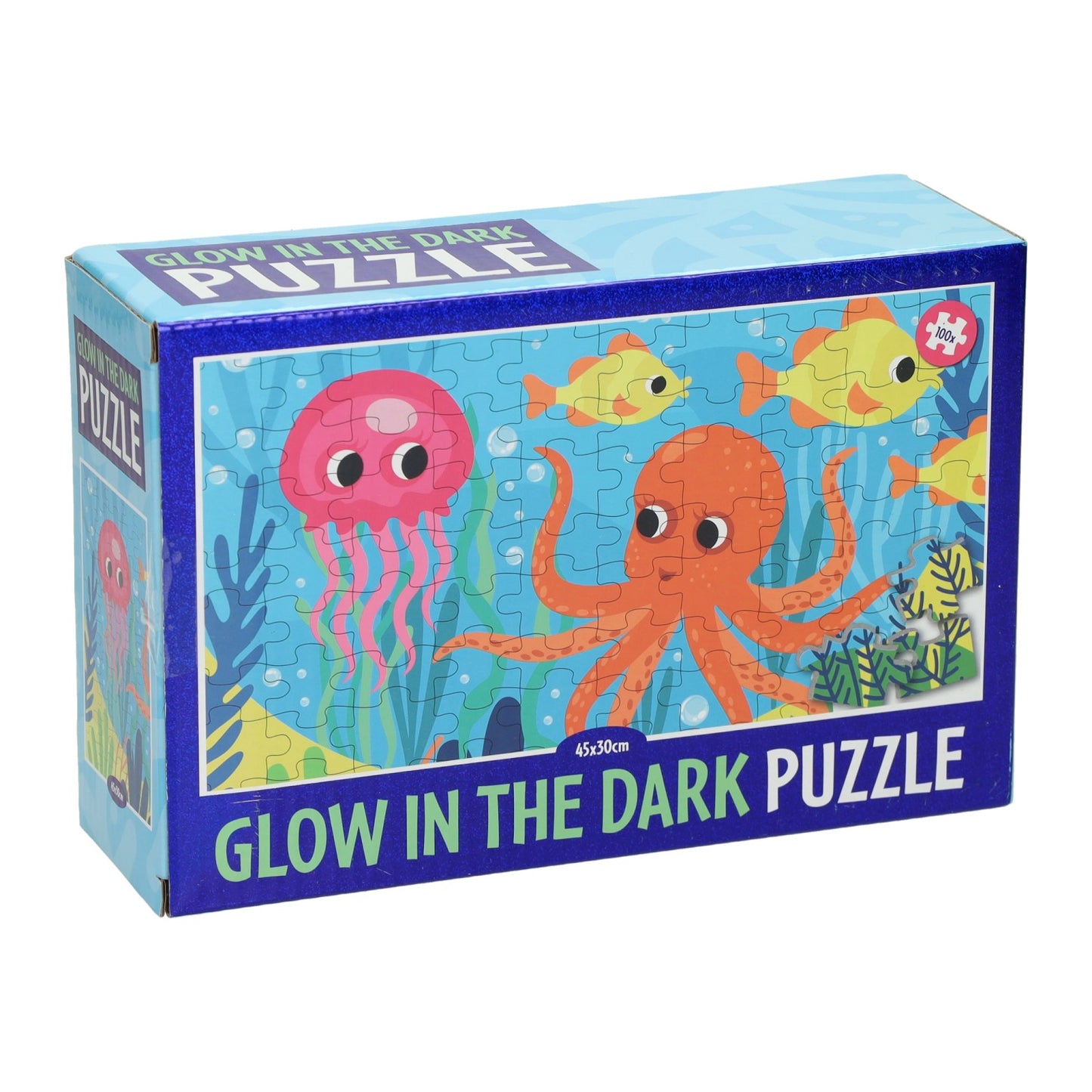 Wins Holland Glow in the Dark Puzzle Einhorn, 100 Teile.