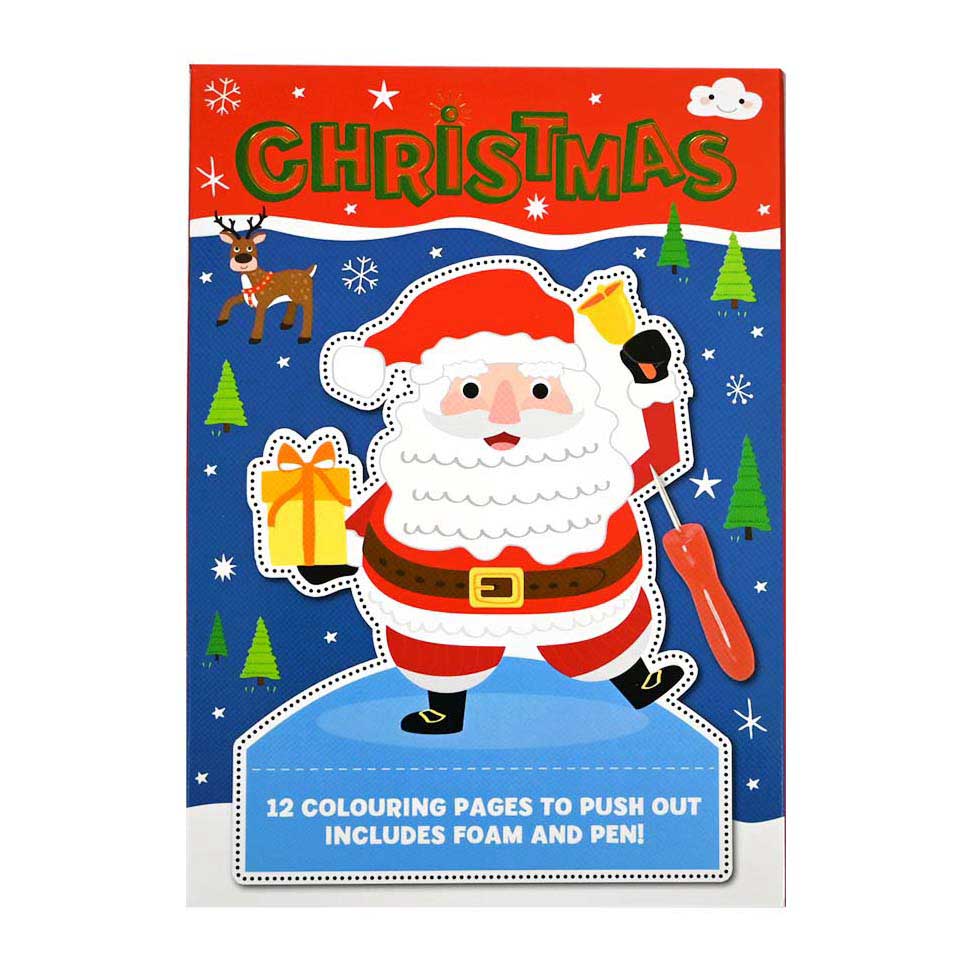Wins Holland Weihnachts-Pinblock – 12 Seiten zum Ausmalen