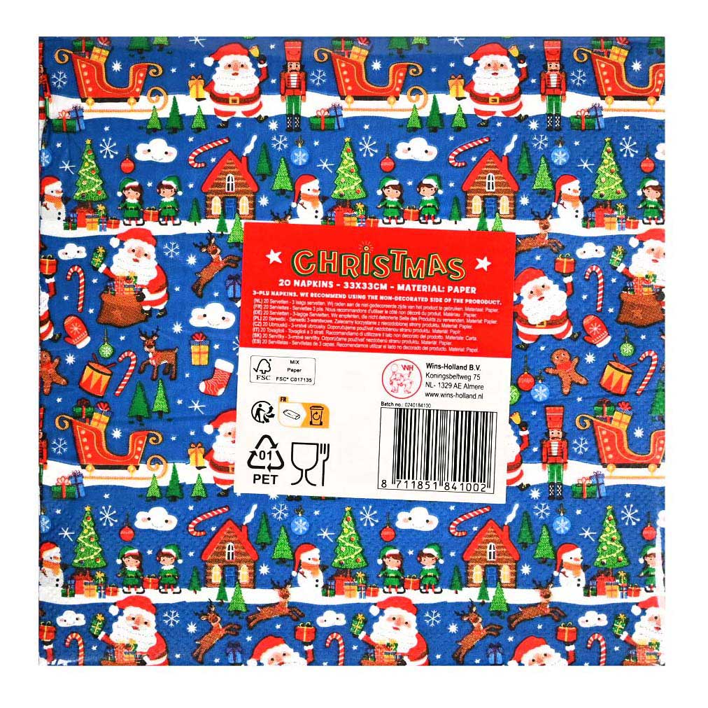 Wins Holland Weihnachtsservietten – 20 Stück.