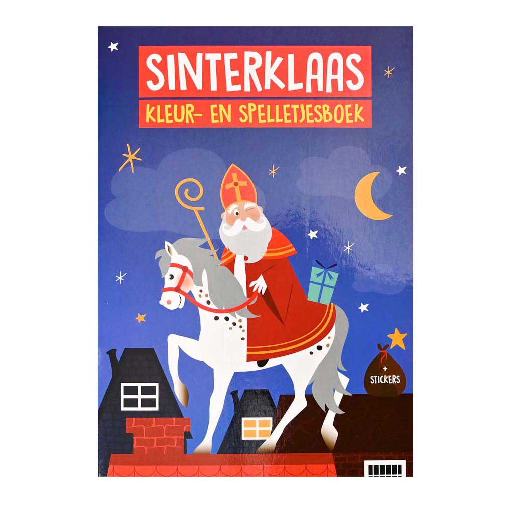 Gewinnt Holland Mal- und Spielebuch A4 Sinterklaas