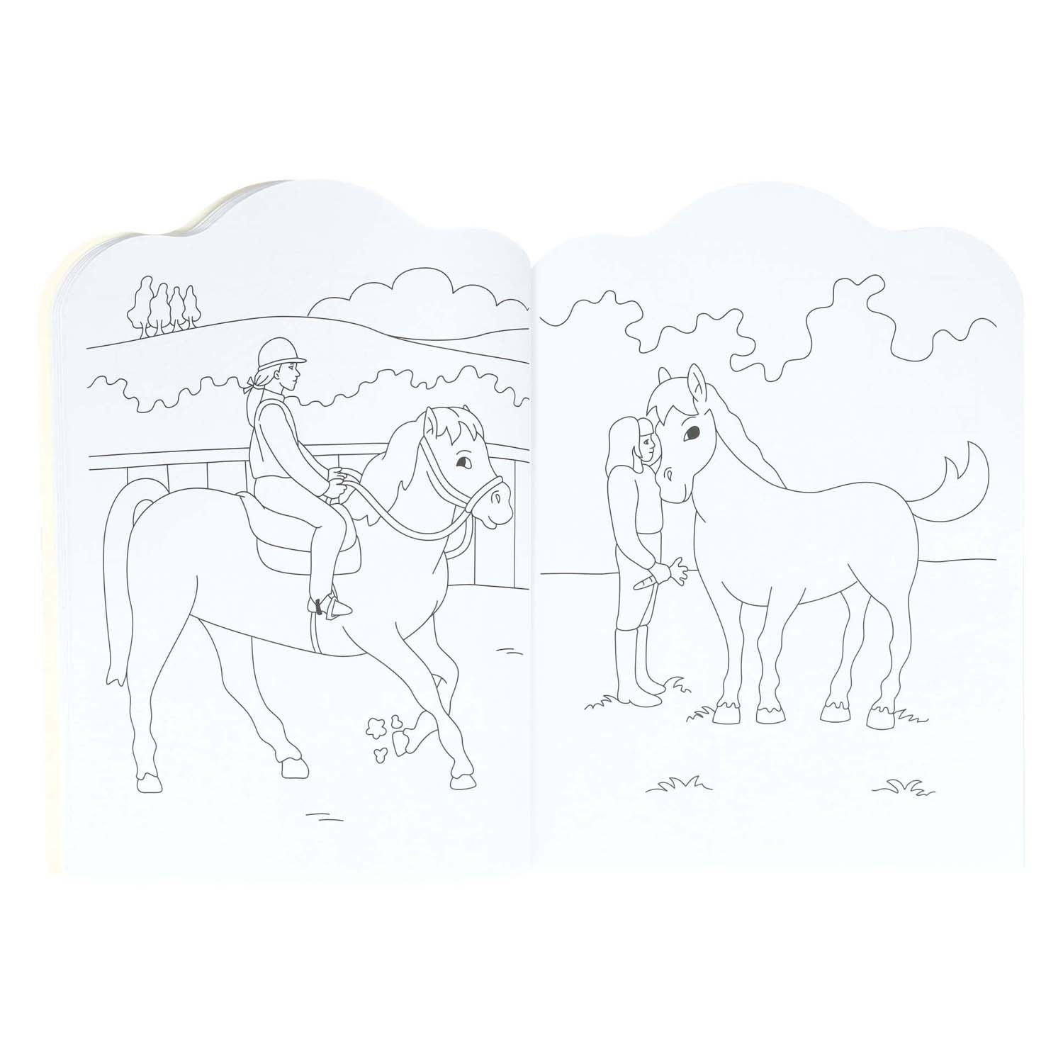 Wins Holland Malbuch für Kinder Ponys und Pferde, 96 Seiten