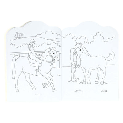 Wins Holland Malbuch für Kinder Ponys und Pferde, 96 Seiten