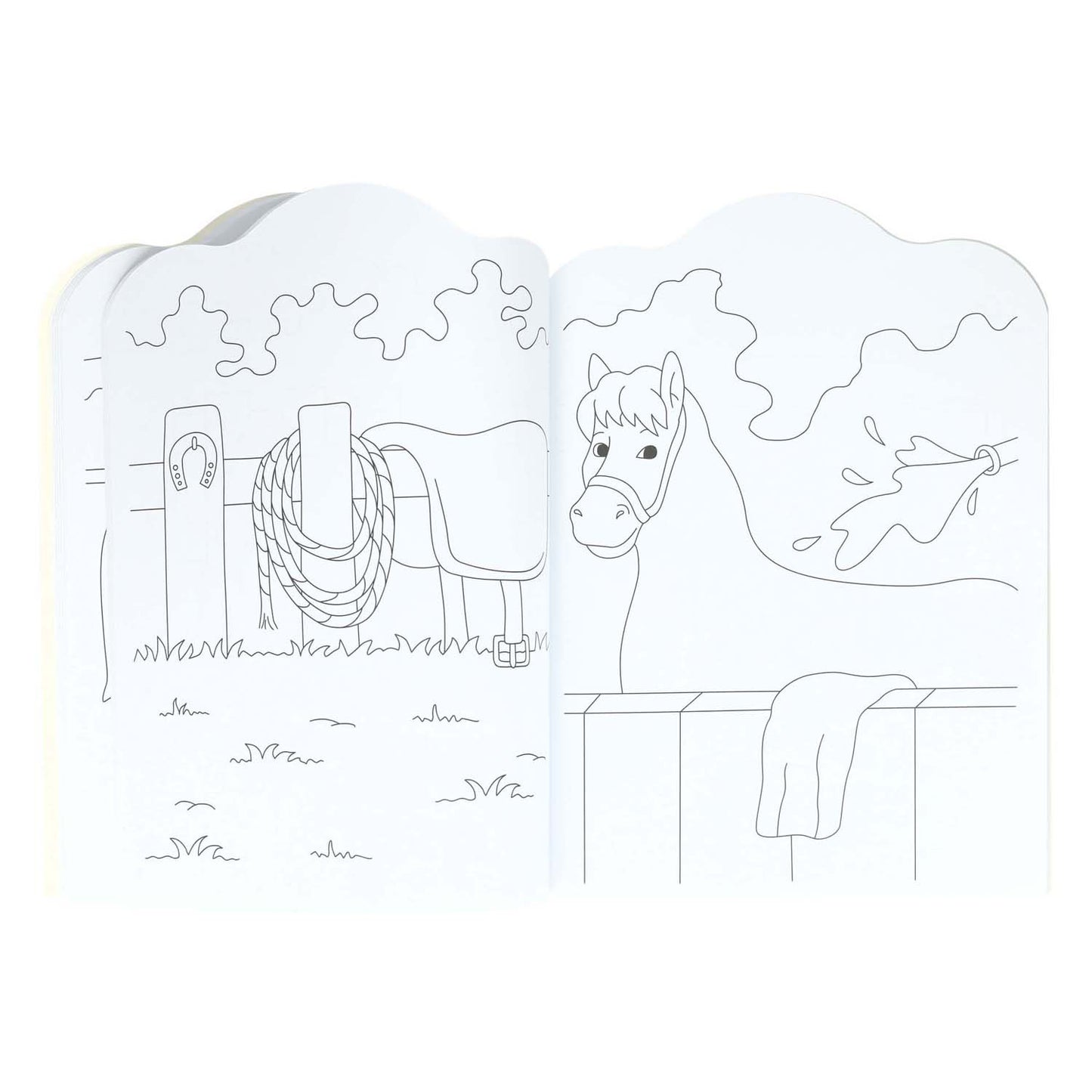 Wins Holland Malbuch für Kinder Ponys und Pferde, 96 Seiten