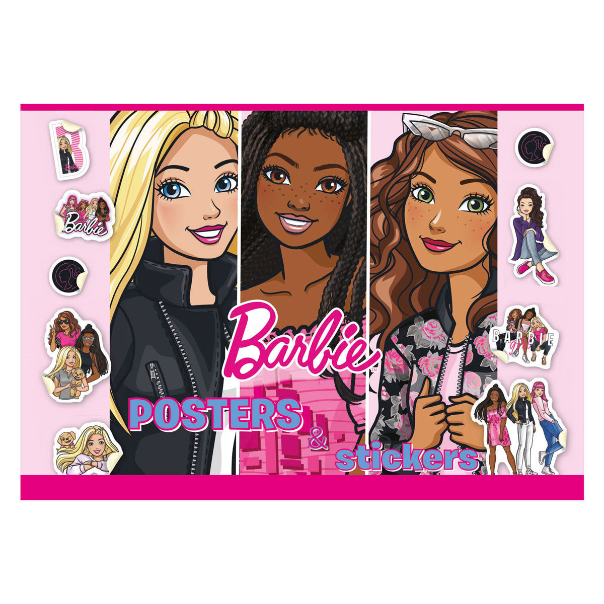 Buch-Specials Niederlande BV Barbie-Posterbuch zum Ausmalen mit Aufklebern