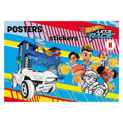 Buch-Specials Niederlande BV Hot Wheels Posterbuch zum Ausmalen mit Aufklebern