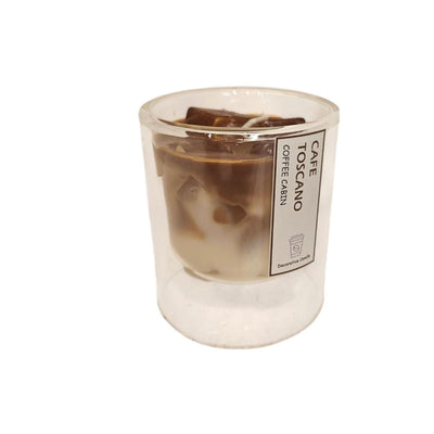 Duftkerze mit Mansion-Atmosphäre im Glas, Café Toscano, 7,4 x 8,4 cm