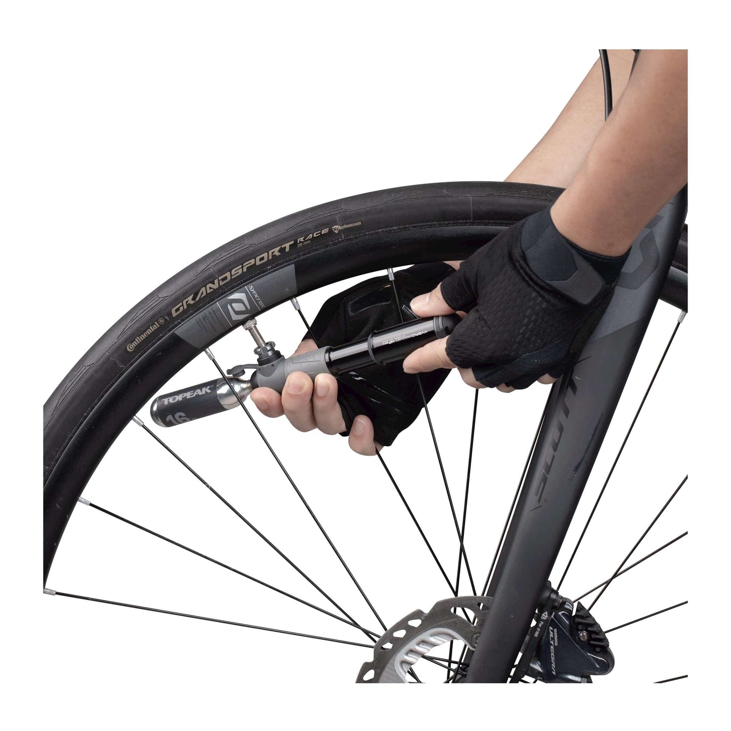 Topeak Mini -Pumpe Hybrid -Rakete HP Mini Black