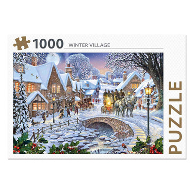 Rebo Publishers Puzzle Winterdorf – 1000 Teile.