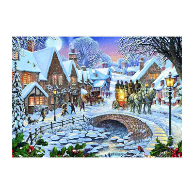 Rebo Publishers Puzzle Winterdorf – 1000 Teile.