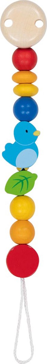 Goki Schnullerkette - Vogel - L21cm - Holz