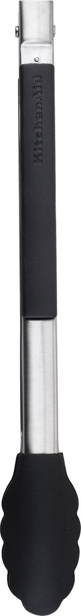 Kitchenaid Küchenzange, Fleischzange, 30 cm, Silikon, Edelstahl, Silber, Schwarz -