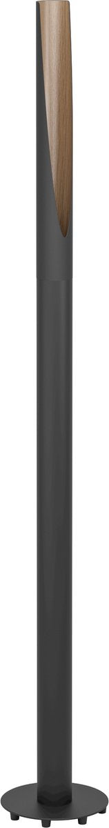 Eglo Barbotto Stehleuchte – GU10 – 136,5 cm – Schwarzbraun – Stahlholz – FSC-Holz