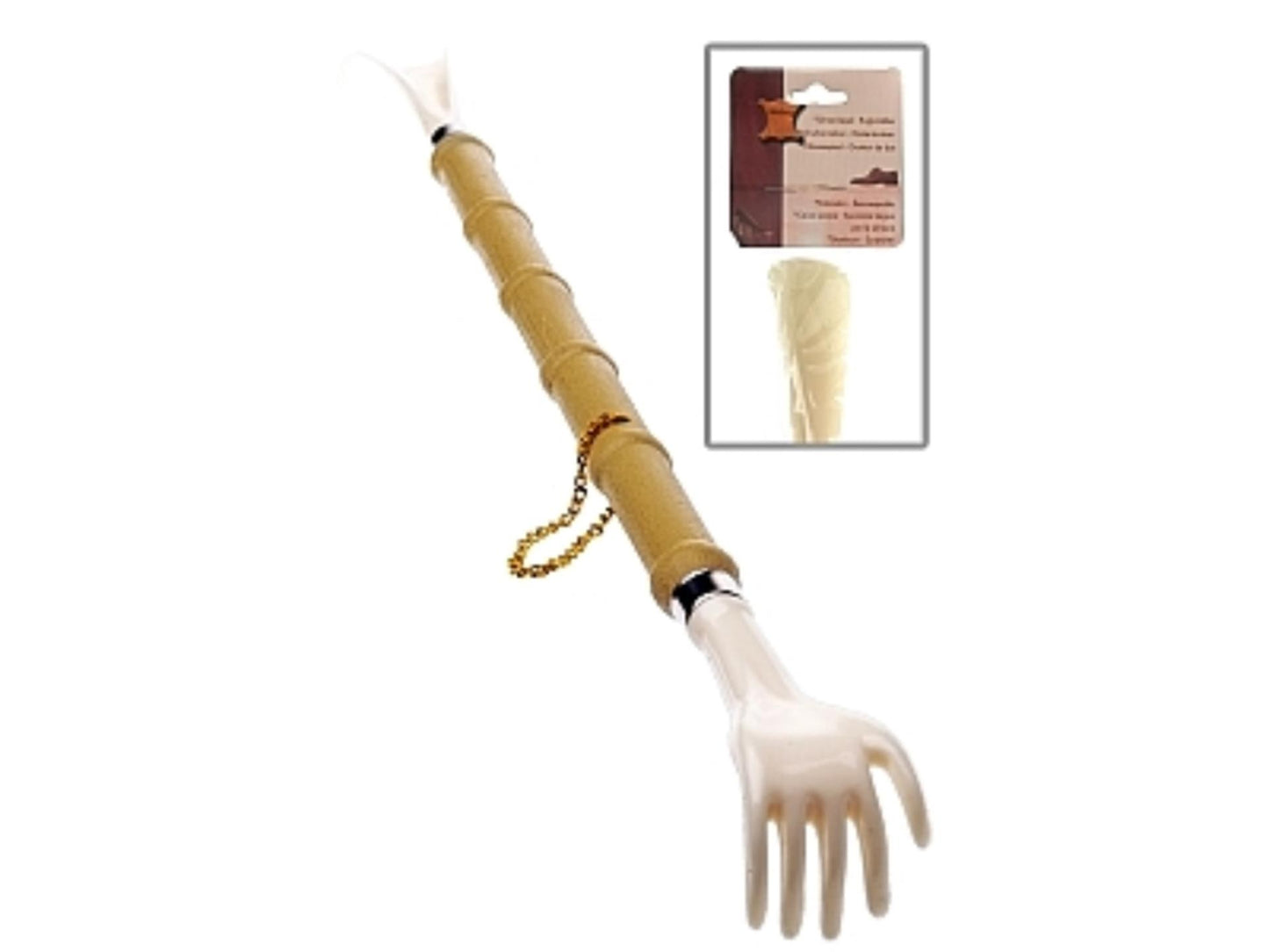 Excellent Houseware Schuhlöffel-Rückenkratzer 2-in-1