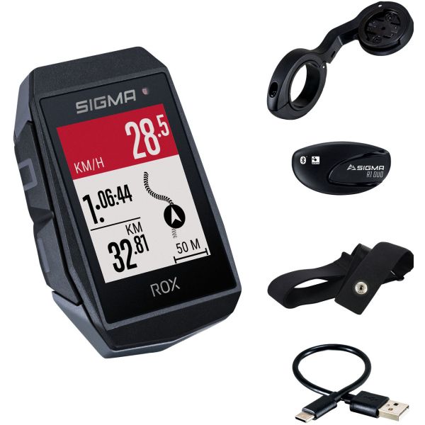 Sigma rox 11.1 evo gps hr set zw zw kurz butler+ant+ ble borstr+usb-c