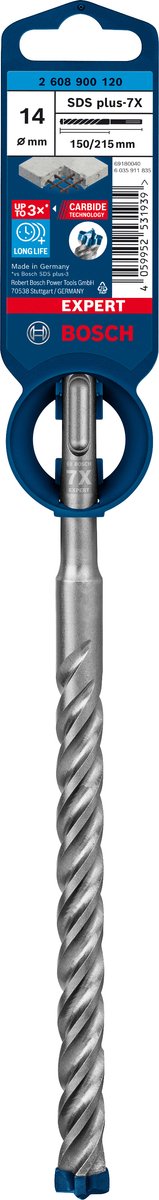Bosch Expert SDS Plus-7x Schlagbohrmaschine 14 x 150 x 215 mm