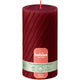 Bolsius Rustic Twist Stumpenkerze 130 68 rot | 4 Stück