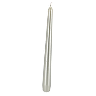Gothische Kerzen 245 24 4x Metallic White Silber
