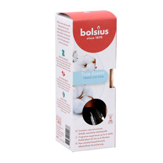 Bolsius Duft Spreizer 45 ml wahre Düfte frische Baumwolle