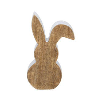 Kein Markenhase Holz weiß 25 cm | 2 Stk