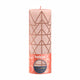 Bolsius Stub Kerze rustikal 19 x 6,8 cm Misty Pink